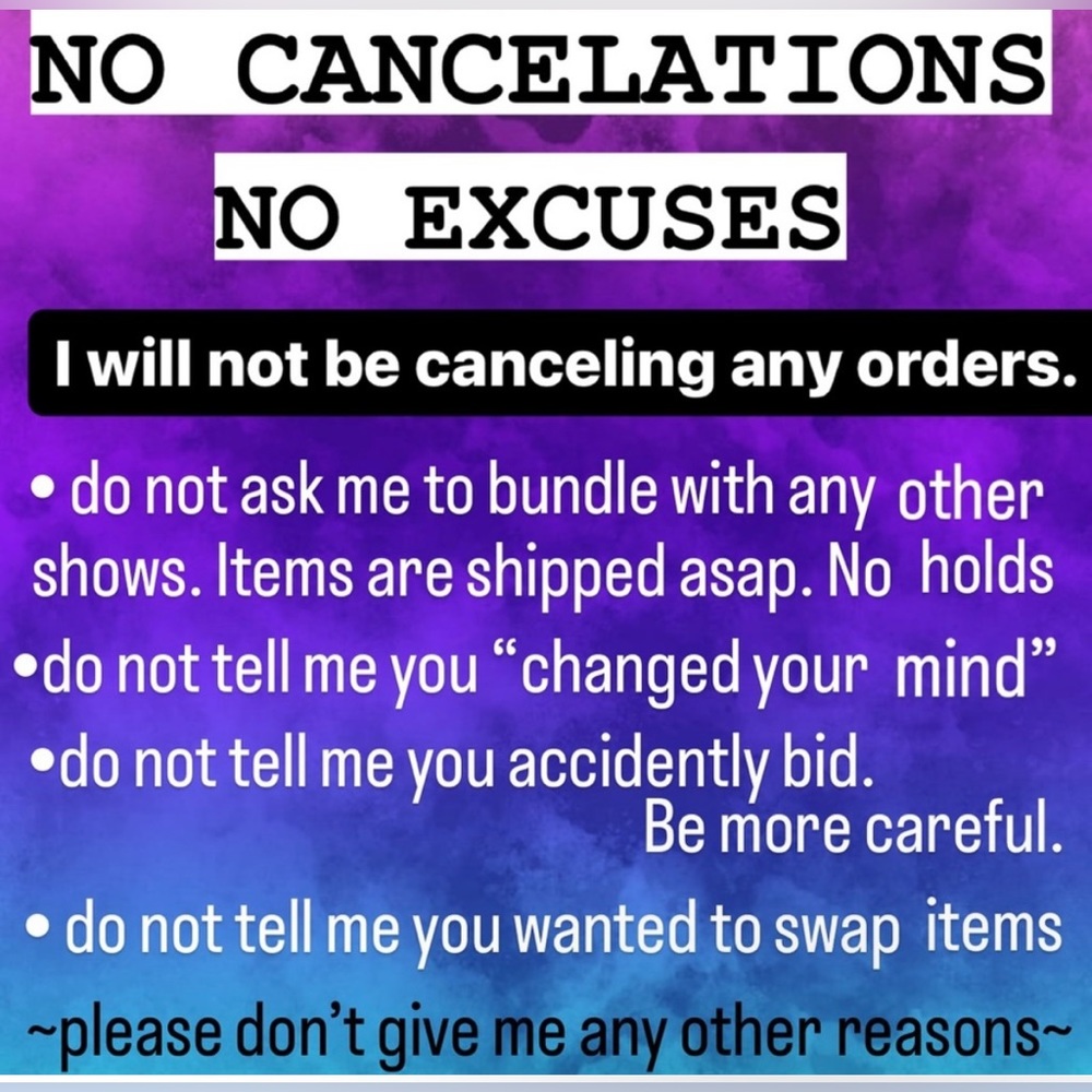 No cancellations